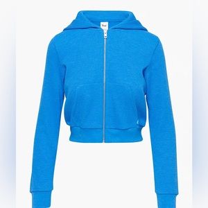 TNA artiza waffle knit cropped hoodie